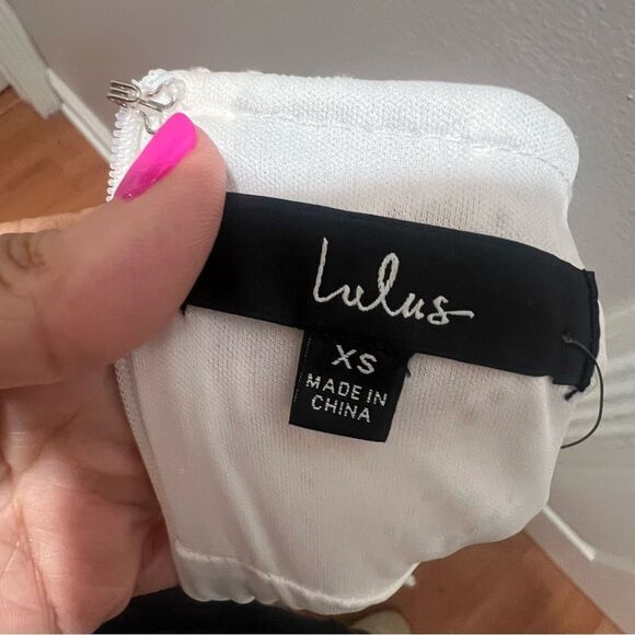 NWT Lulus White Eyelet Embroidered Cutout Midi Dress womens size XS - Picture 10 of 13